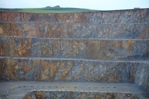 Kalksteinbruch in Brilon-Rösenbeck in Sauerland